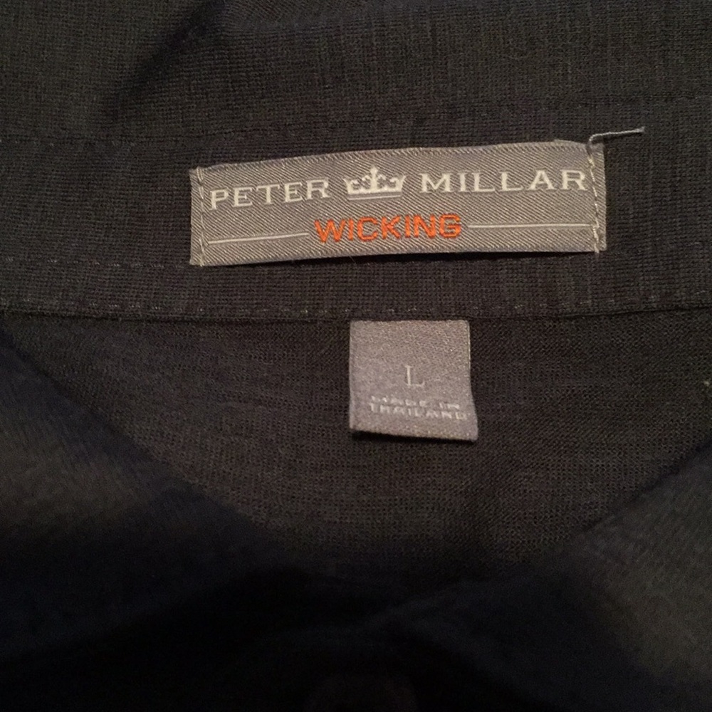 Peter Millar Button-up wicking pullover - Picture 2 of 3